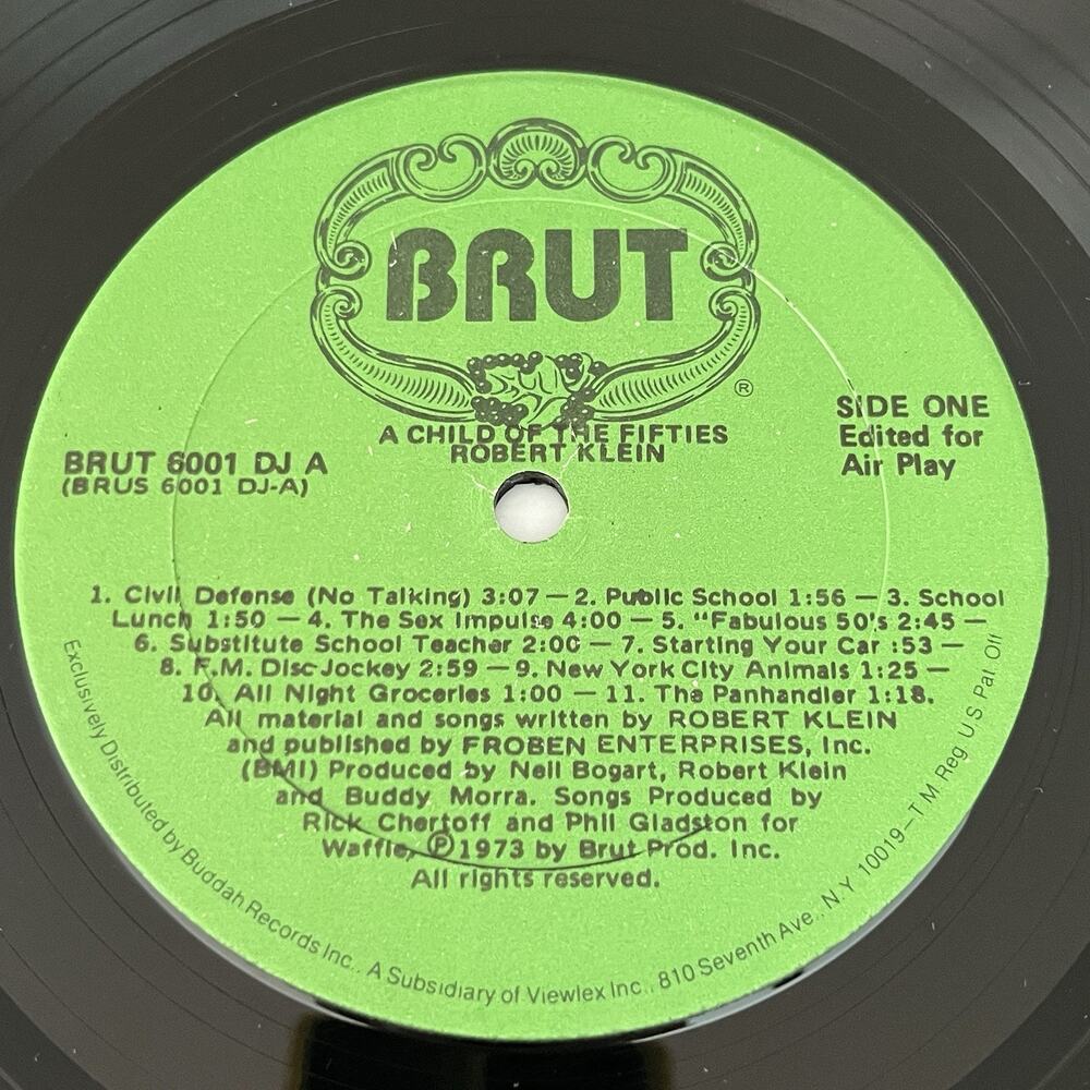 Robert Klein Child of the 50s LP 1973 Brut 6001DJ Rare Edited Radio Station Copy - Picture 3 of 12